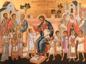 icon suffer the little children
