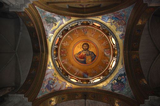 pantocrator dome in church